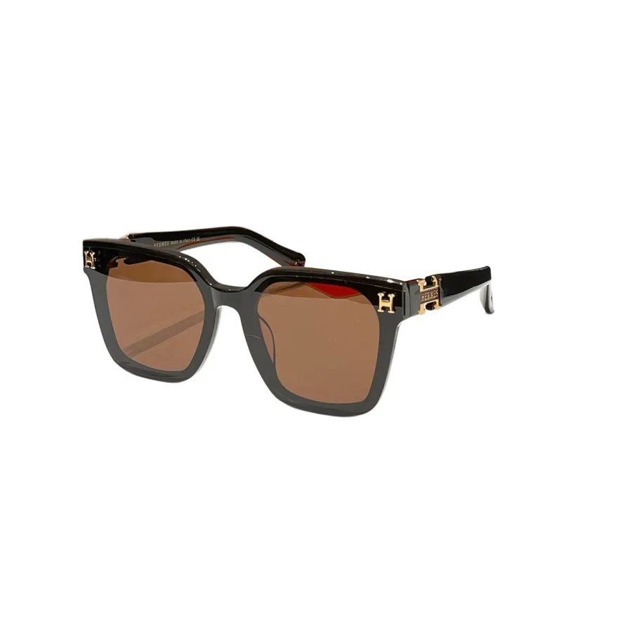 Hermès square frame glasses black/teal/grey/black brown/pink/leopard/orange color Size 51口21-140