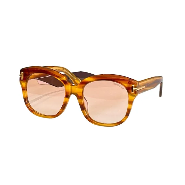 Tom Ford Butterfly glasses black gold/eggplant/apricot/black white/brown leopard/leopard apricot color Size 55口20-140 - Image 7