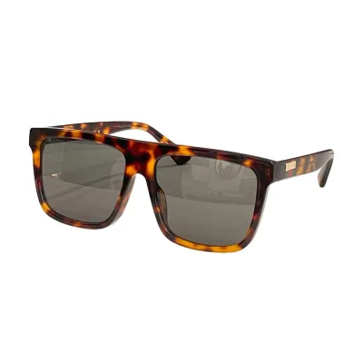 Gucci square frame glasses green/black/brown/leopard/grey color Size 59口17-145