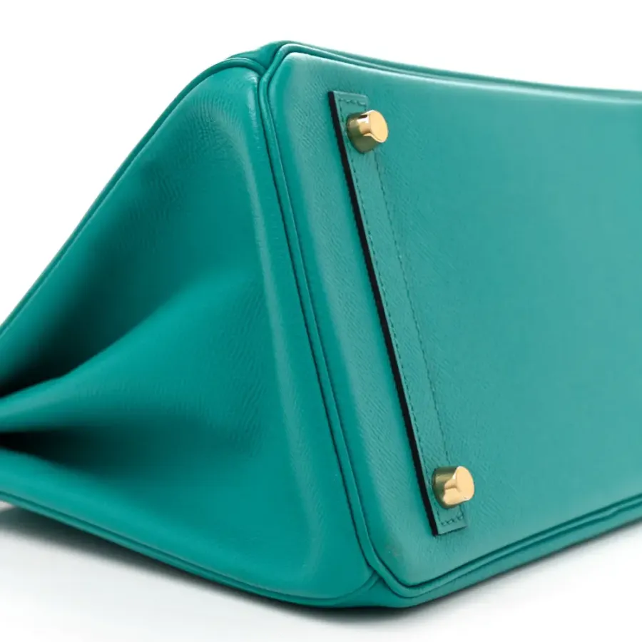 Hermès Birkin 30 Bleu Paon Epsom Leather Gold Hardware