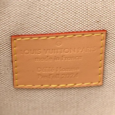 Louis Vuitton Surfin Keepall Bandouliere 25 Navy Blue Monogram Canvas Gold Hardware