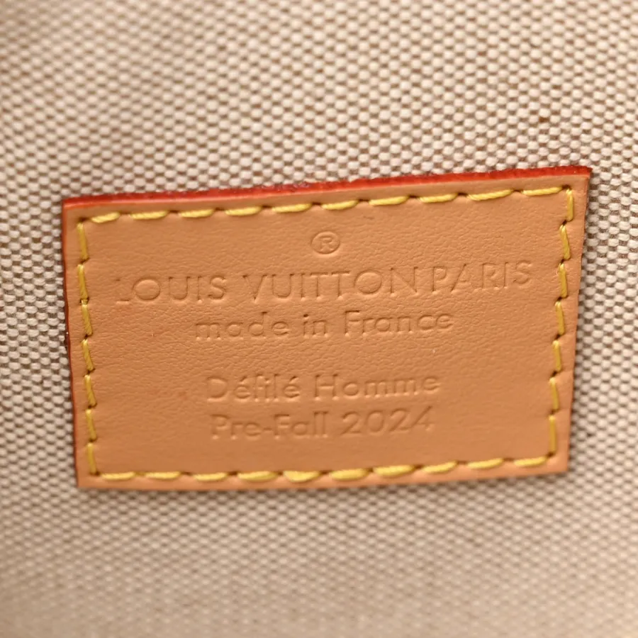 Louis Vuitton Surfin Keepall Bandouliere 25 Navy Blue Monogram Canvas Gold Hardware