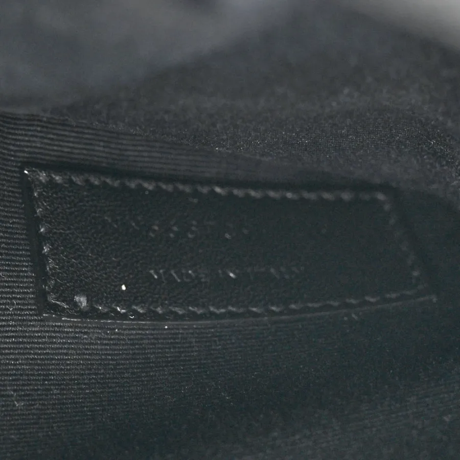 Saint Laurent Medium Uptown Pouch Black Grain De Poudre Leather Gold Hardware