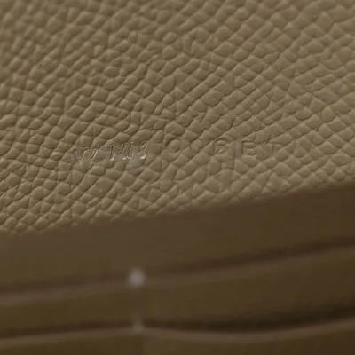 Hermès Constance Wallet To Go Béton Evercolor Leather Gold Hardware