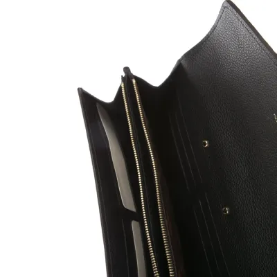 Louis Vuitton Medium Pallas Wallet Monogram Coated Canvas Brass Hardware