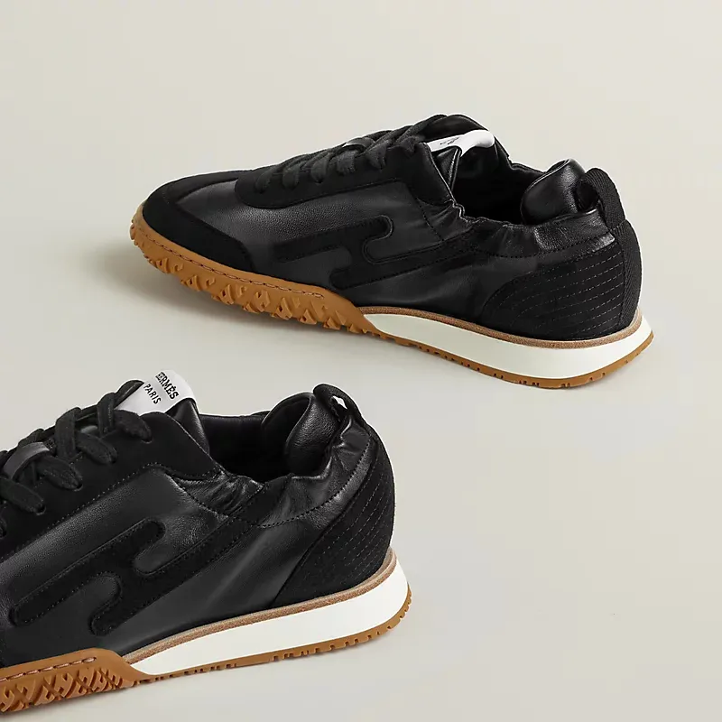 HERMES Jet Sneakers Black Sports Shoes
