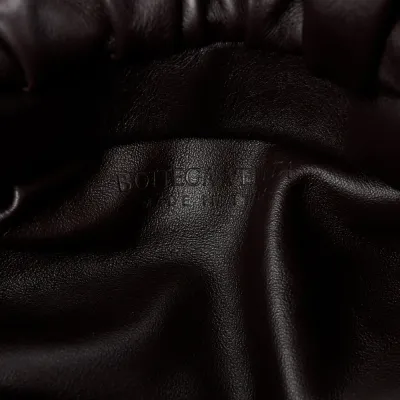 Bottega Veneta Medium The Pouch Chain Black Calfskin Leather