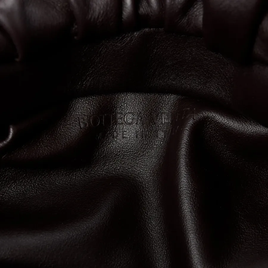 Bottega Veneta Medium The Pouch Chain Black Calfskin Leather