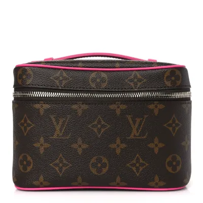 Louis Vuitton Nice BB Fuchsia Monogram Macassar Canvas