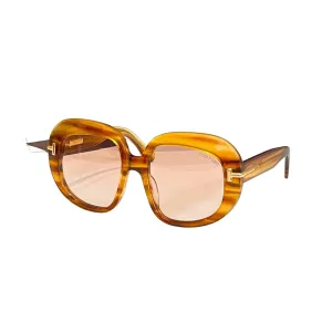 Tom Ford glasses leopard coral/leopard green/leopard brown/black orange/eggplant/black color Size 53口19-140