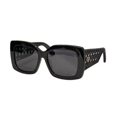 DIOR square frame glasses black/green orange/black purple/white black/leopard brown color Size 54口19-140