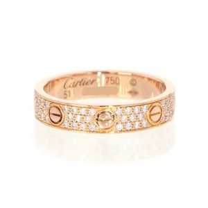 CARTIER Mini Love Ring Size 51/#11
