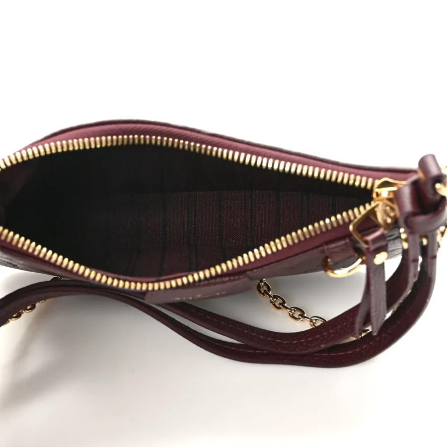 Louis Vuitton Easy Pouch on Strap PM Wine Empreinte Leather