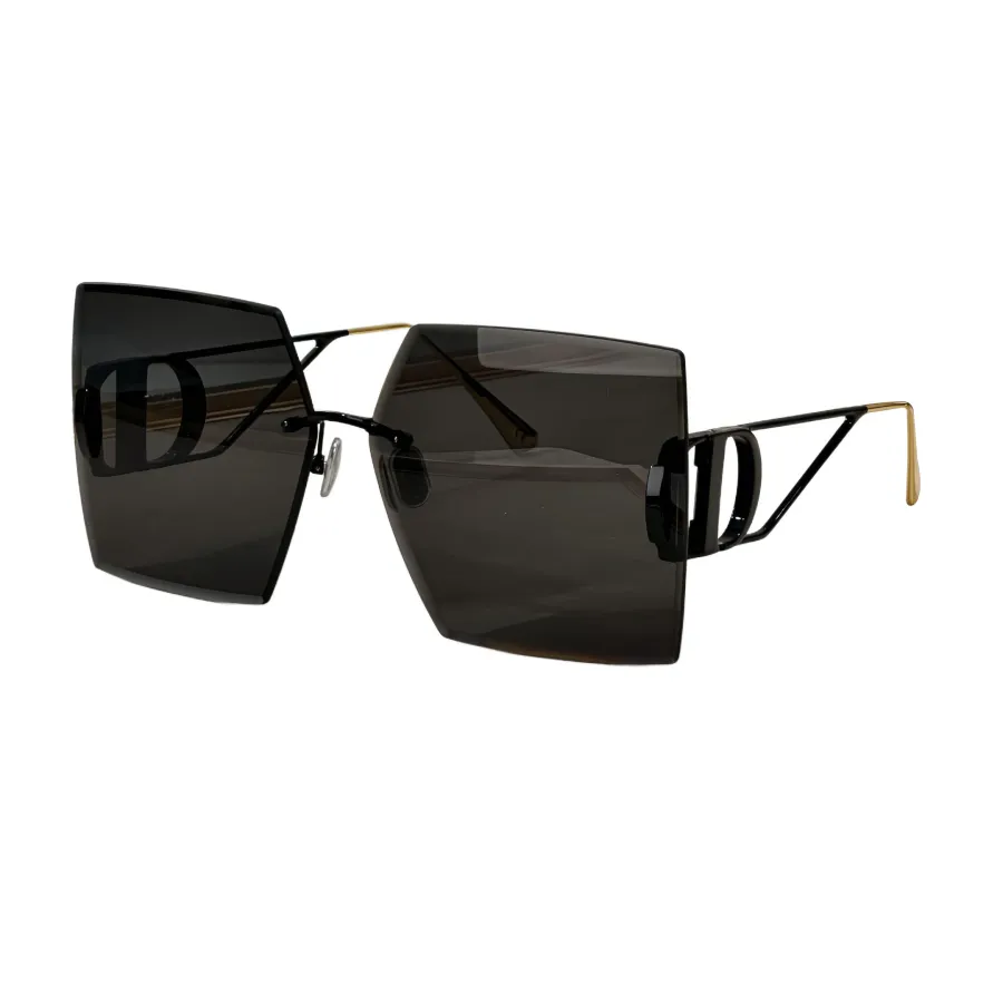 DIOR 30 MONTAIGNE square frame glasses burgundy/purple silver/black color Size 64口14-135