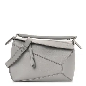 Loewe Puzzle Bag Small Pearl Grey Calfskin Leather