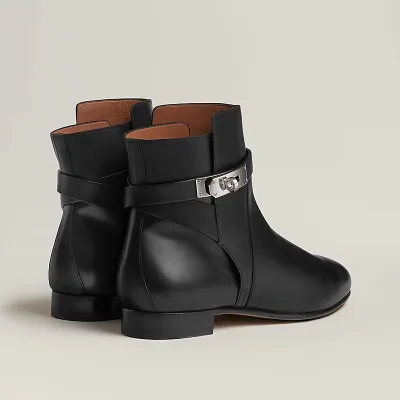 HERMES Neo Black ankle boots