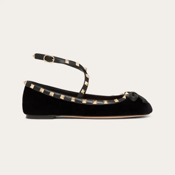VALENTINO Velvet ballet flats