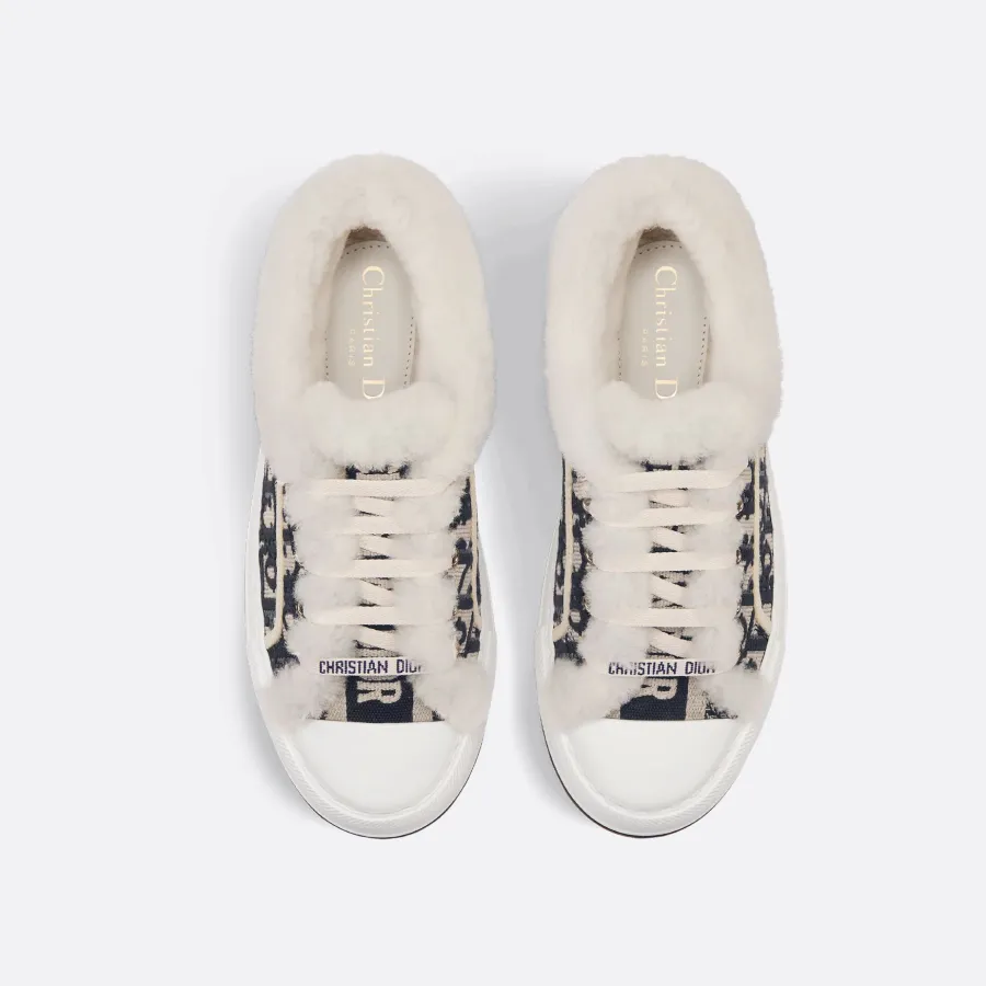 Dior blue add pile platform sneakers