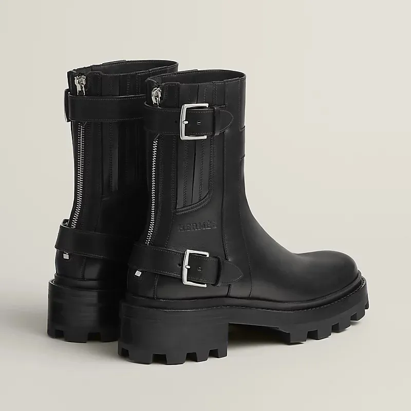 HERMES Jaimy Black ankle boots