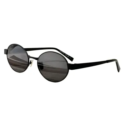 Saint Laurent round frame glasses gold/olive/brown/black color Size 55口19-145