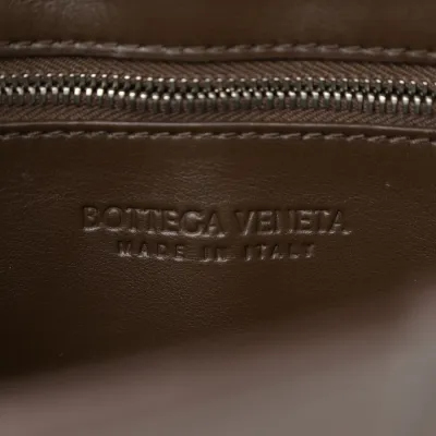 Bottega Veneta Maxi Intrecciato Cassette Crossbody Bag Oxblood Lambskin Leather