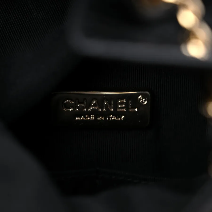 Chanel In Seoul Backpack Small Black Quilted Lambskin Leather Light Gold Hardware