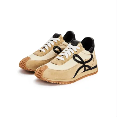 LOEWE Suede and nylon smooth sneakers