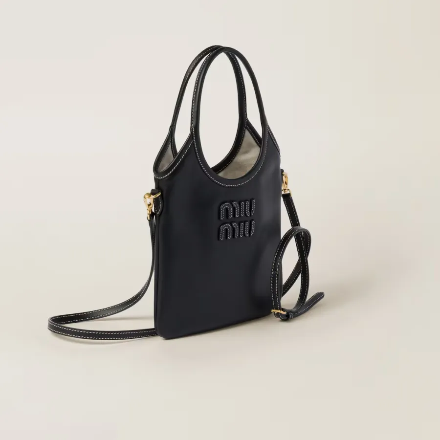 Miu Miu Calfskin Leather Black Top-Handle Bags