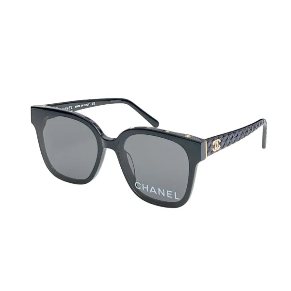 CHANEL square frame glasses blue-green gradient/black color size 65-16-145 - Image 9