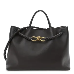 Bottega Veneta Medium Andiamo Shoulder Bag Fondant Silky Calfskin Leather Gold Hardware