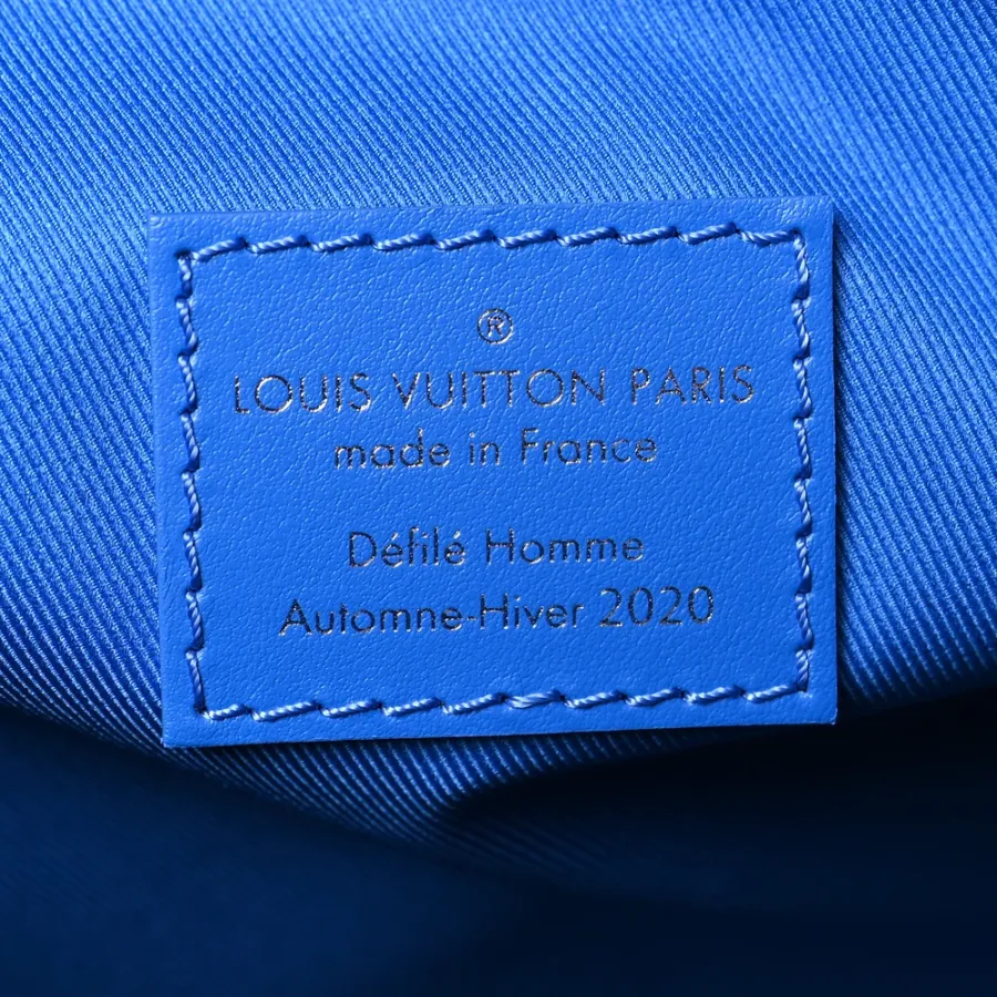 Louis Vuitton Clouds Keepall Bandoulière 50 Blue Monogram Canvas Silver Hardware