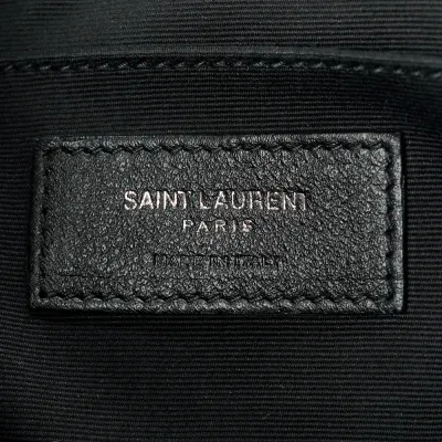 Saint Laurent Medium Lou Camera Bag Black Monogram Calfskin Matelasse Leather Black Hardware