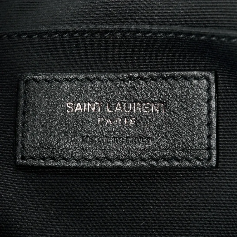 Saint Laurent Medium Lou Camera Bag Black Monogram Calfskin Matelasse Leather Black Hardware