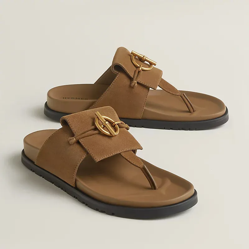 HERMES Joyce brown Slippers