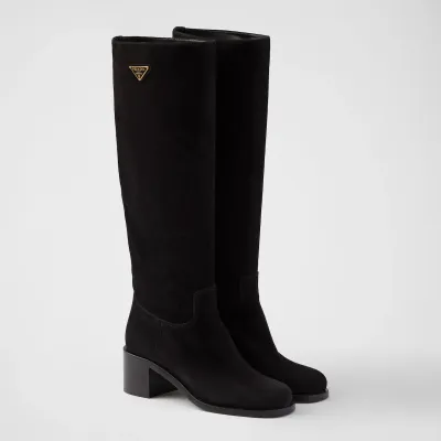 PRADA Suede leather boots