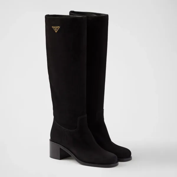 PRADA Suede leather boots - Image 2