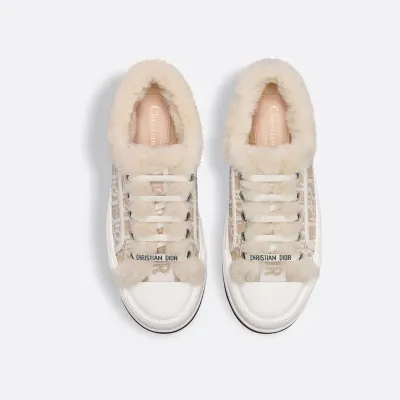 Dior Beige add pile platform sneakers