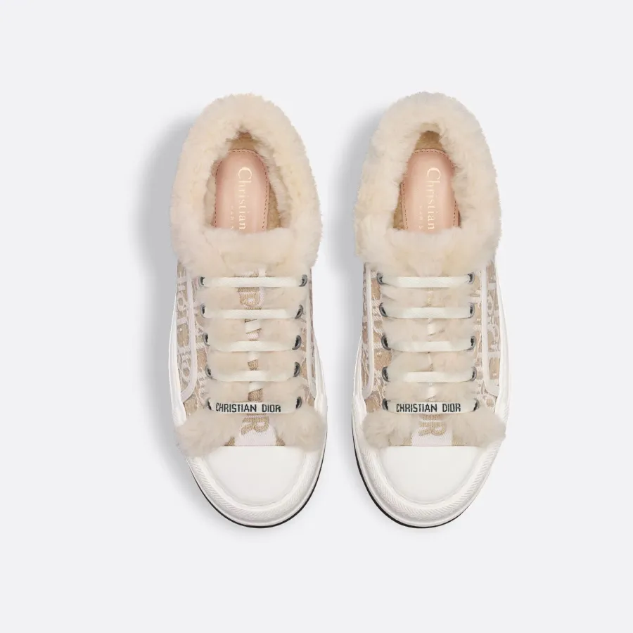Dior Beige add pile platform sneakers