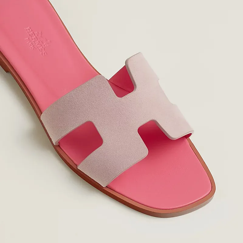 HERMES Oran pink Slippers