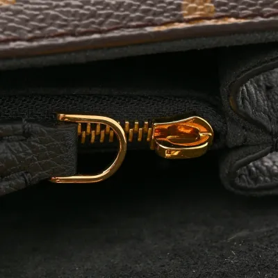 Louis Vuitton Victoire MM Black Monogram Canvas Brass Hardware