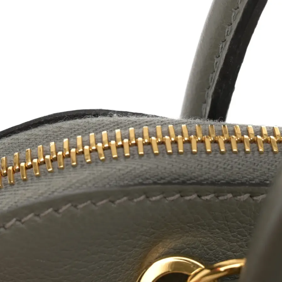 Hermès 1923 Bolide 25 Gris Meyer Evercolor Leather Gold Palladium Hardware