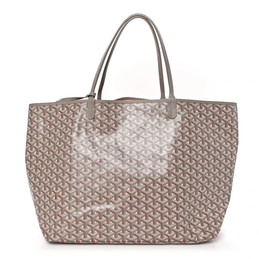 Goyard Saint Louis Claire Voie GM Grege / Powder Pink Goyardine Canvas