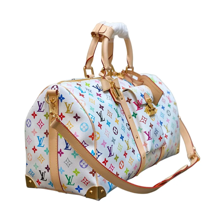 Louis Vuitton x Murakami Takashi Keepall Bandouliere 45 Multicolor Gold Hardware