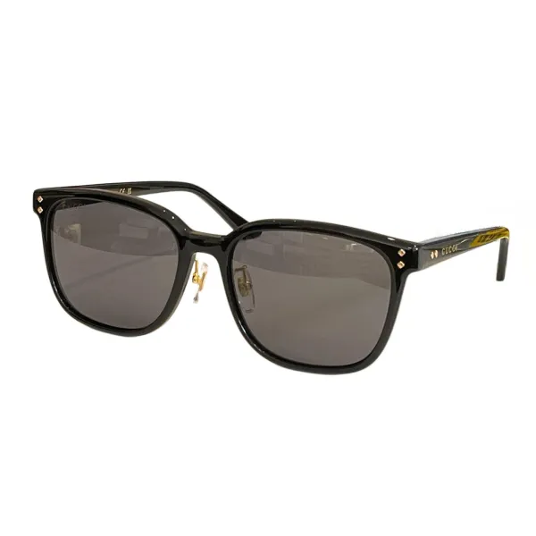 Gucci square frame glasses mustard/black/leopard color Size 57口18-145 - Image 6