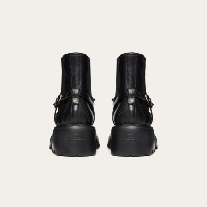 VALENTINO ROCKSTUD Calf leather Beatles boots (5.5 cm high heel)