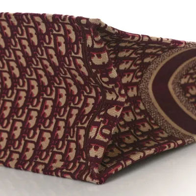 Dior Large Book Tote Burgundy Multicolor Oblique Canvas