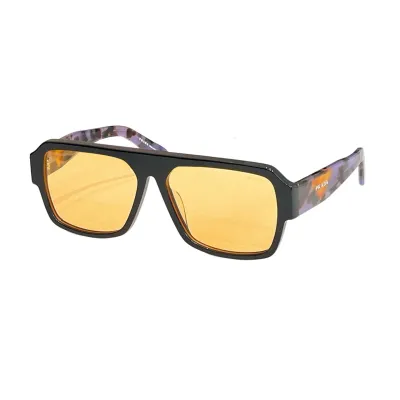 Prada square frame glasses purple/black/orange/brown/white color Size 56口16-145