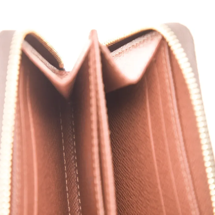 Louis Vuitton Small Zippy Coin Purse Monogram Coated Canvas Gold Hardware