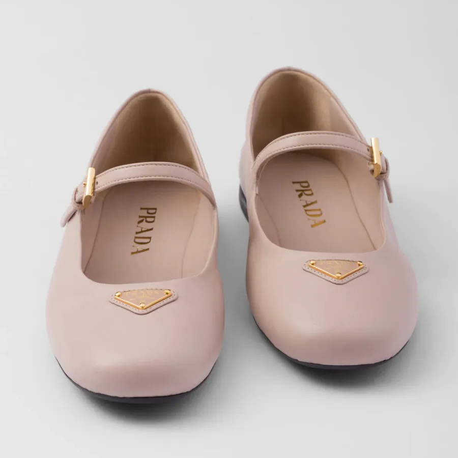 PRADA Naplak Flat Shoes pink Ballet Shoes