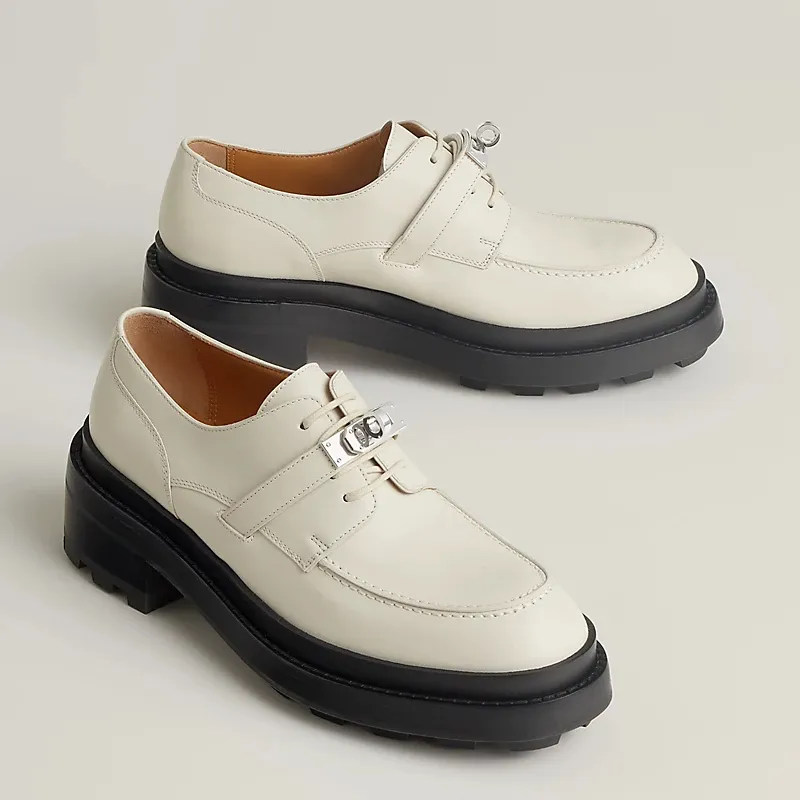 HERMES First white Loafers